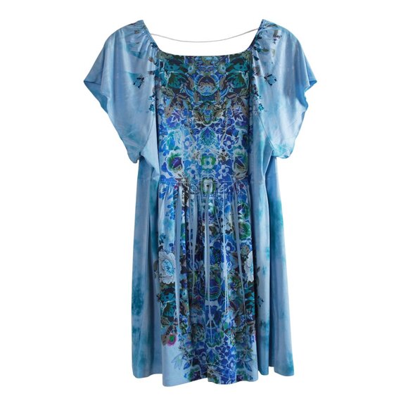 One World Watercolour Embroidered Floral Tunic Top - Picture 2 of 16